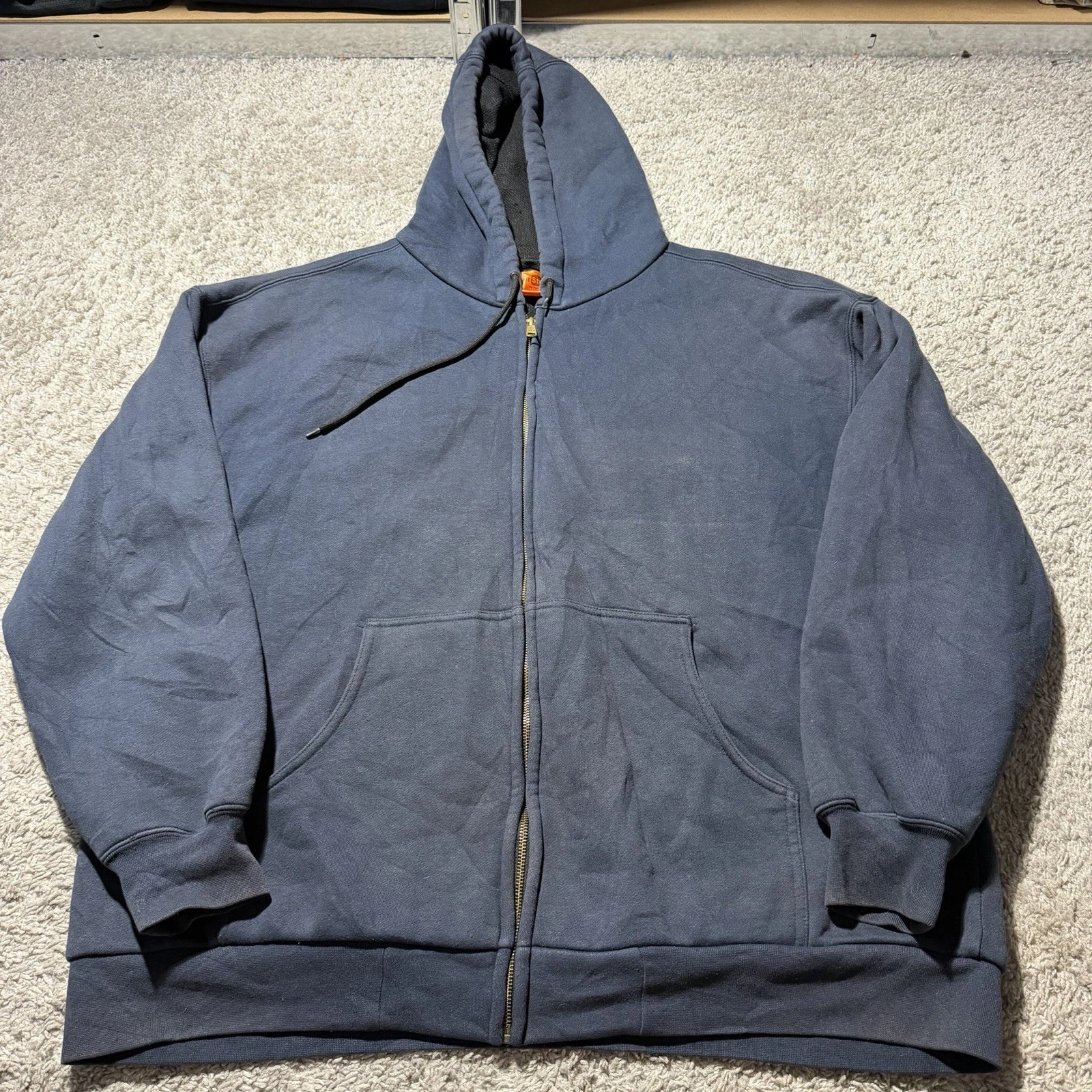 Cornerstone Heavy Warm Zip up Hoodie Jacket Black 2XL Blank Thermal Lined Work
Opens in a new window