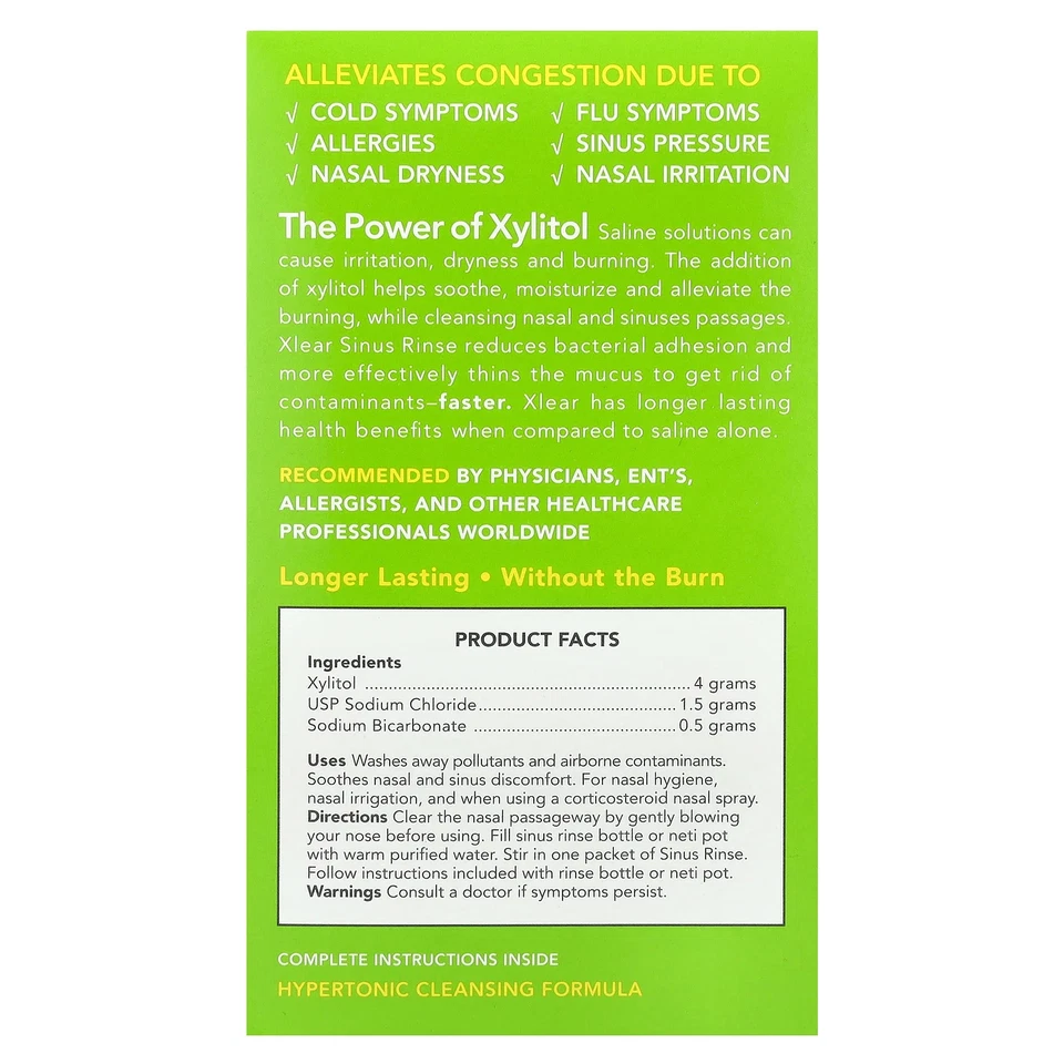 Пакеты для натурального ополаскивания пазух, 50 пакетов, 6 г каждый - Изображение 2 из 3