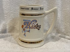 RARE 1970's Minnesota Kicks NASL Soccer Ceramic Stein/Mug, LOOK-VERY NICE!