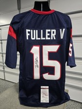 Will Fuller V #15 Autographed Signed Custom Football Jersey Houston JSA COA Blue