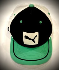 Puma Puma Cat Patch SnapBack Hat-Youth/Female Size P110 Golf Green/Blue/White