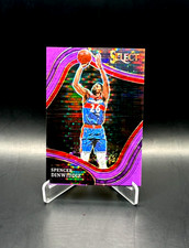 FOTL #'d /5! Spencer Dinwiddie 2021-22 Select Neon Purple Pulsar Prizm FOTL 1/5
