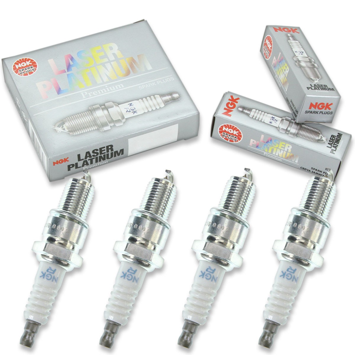4 pcs NGK Laser Platinum Spark Plugs for 1984-1987 Plymouth Voyager 2.6L L4 jl