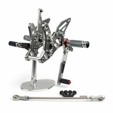 Racing Commandes reculées Rearset Foot pegs Pour Suzuki SV650/S 2016-2019 Gray A