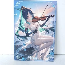 Xianyun Waifu Card Anime Girl Violin Matchmaker Wall Art Oversized Board A5