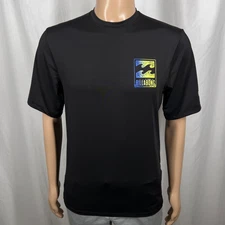 Billabong Men's Medium Black Loose Fit UPF 50+ Short Sleeve Rash Guard T-Shirt