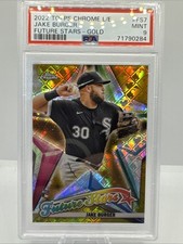 Jake Burger-2022 Topps Chrome FS Logofractor RC Gold Refractor /50 #FS-7 PSA 9