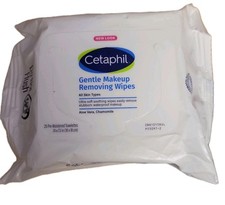 Cetaphil Gentle Makeup Removing Wipes for Sensitive Skin 25 Count Fragrance Free