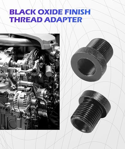 2 Pack Oil Filter Adapter,Car Accessories 1/2x28 to 3/4 x16 Thread ...