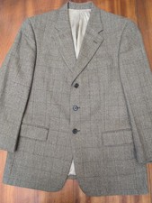 Oliver Mens 40S Brown Plaid Sport Coat Blazer Wool Alpaca 3-Button Made in USA