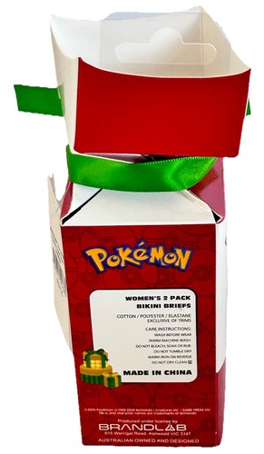Pokemon Women’s 2 Pack Bikini Briefs / Underwear Size 16 (Aus) Christmas NEW - Picture 3 of 8
