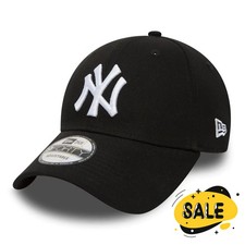 Image of New Era Baseball Cap New York Yankees League Basic Adjustable 9Forty Cap Black