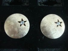 VINTAGE SWANK CUFF LINKS GOLD TONE #107