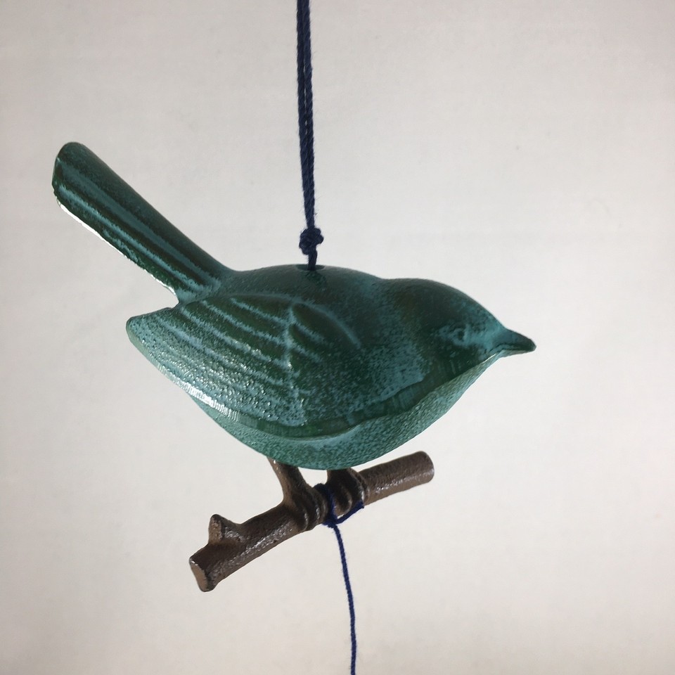 Japanese Furn Wnd Chme Cast ron wachu Songbrd wth Branch, Made n Japan | eBay Japanese Furn Wnd Chme Cast ron wachu Songbrd wth Branch, Made n Japan | eBay