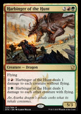 1 x Harbinger of the Hunt - Dragons of Tarkir - NM-Mint - MTG