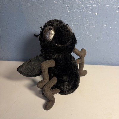 Jellycat Farrell The Fly Black Bug Insect 7'' Plush Stuffed Animal London Soft