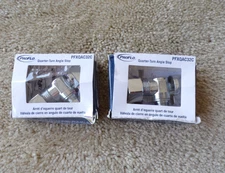 2 pack - ProFlo Compression Quarter Turn Angle Stop 5/8 x 3/8 PFXQAC32C; @c21