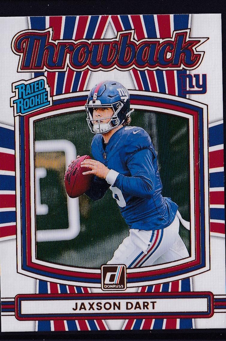 2025 Donruss #41 Jaxson Dart Rated Rookies Throwback