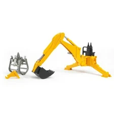 1/16 Rear Backhoe Attachment with Bucket and Grapple by Bruder 2338