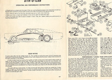 1966 Pontiac GTO with Dyn-O-Can motor Sheet MPC Model Products Corp PHOTO COPY