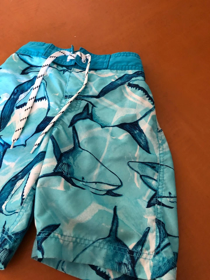 Pantalones Cortos de Natación Tiburón Blanco y Azul Océano Place para Niños Talla 5-6 Foto 4 de 4