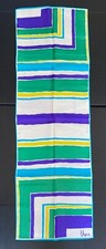 Vintage VERA "SCARVES BY VERA" MULTI COLOR STRIPES 14"X 43" JAPAN