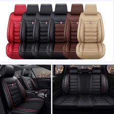 Deluxe Leather Car 5 Seat Cover Full Set Front Rear Fit Chevrolet Equinox 2005+