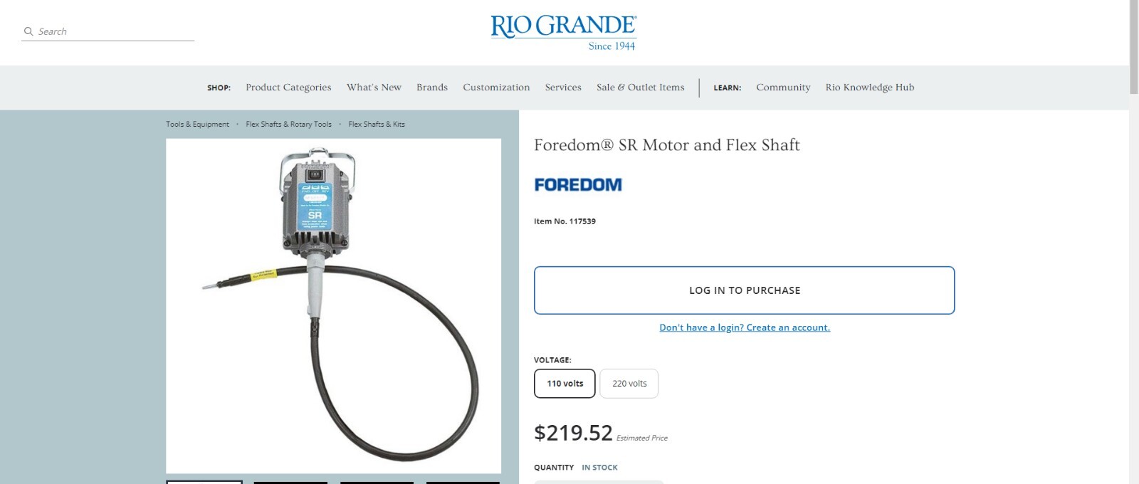 Foredom H.20 QuickChange Handpiece WITH SR Motor and Flex Shaft eBay