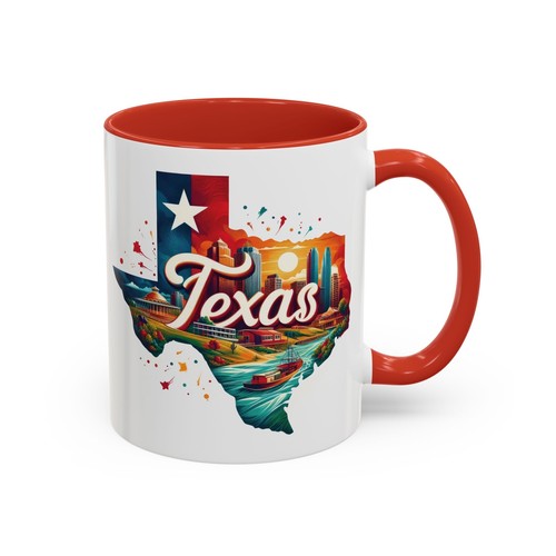 Texas Coffee Mug - TX Souvenir Gift for Texans, Lone Star Travel Souvenir, - Picture 2 of 17