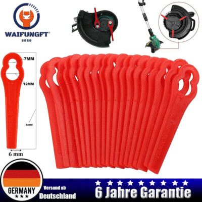 5/100 Ersatz Kunststoff Messer Klingen für Einhell Akku Rasentrimmer GE-CT 18 Li
