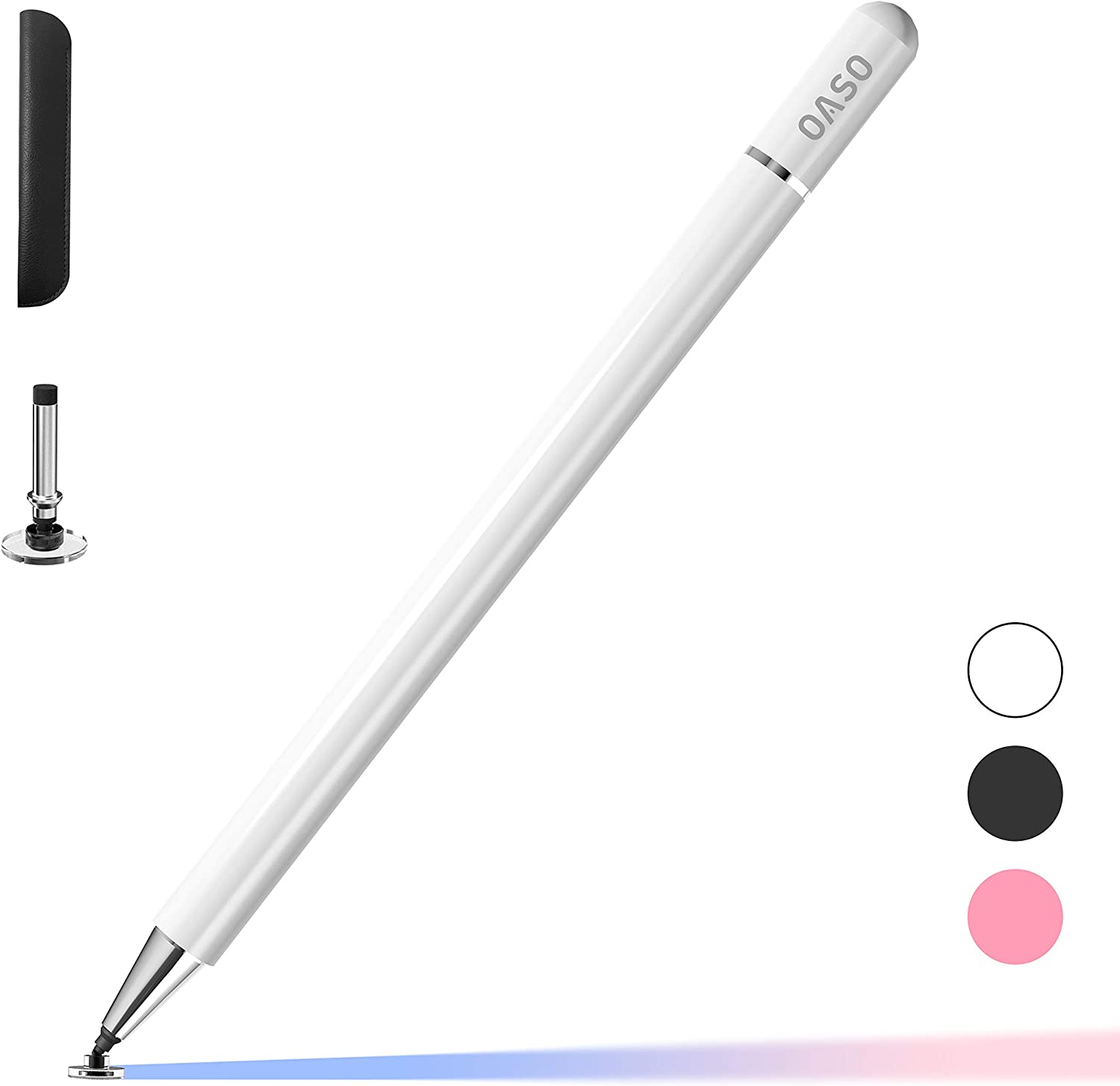 Stylus Pen with Disc Tip and Magnetic Cap for Touch Screens - Universal Compatibility