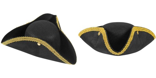 Party Hats Colonial Style Tricorn Hat 