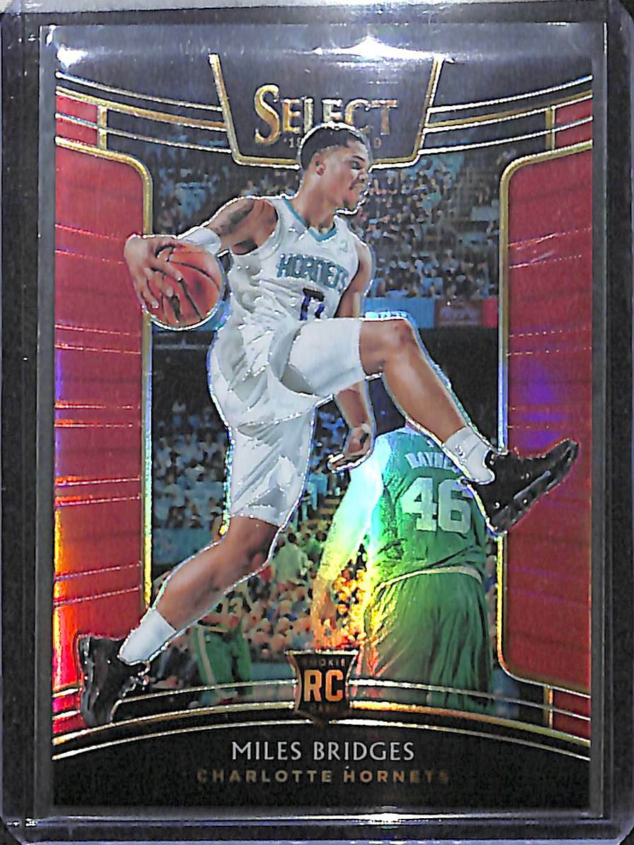 2018-19 Panini Select Red Prizm Rookie #17 Miles Bridges No 194 of 199