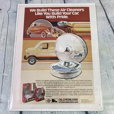1979 Cal Custom Hawk Air Cleaners Hot Rod Cars Vtg Print Ad/Poster Magazine Page