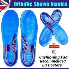 Orthotic Shoe Insoles Feet Support Gel Pain Relief Massaging Sport Foot Comfort