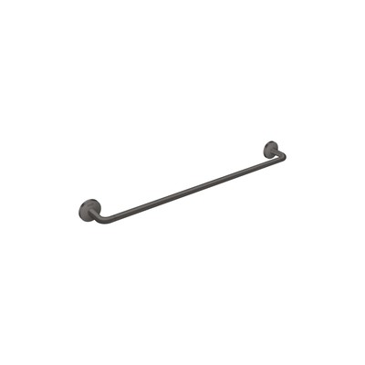 Universal Circular 26-inch Modern -Towel Bar, 24'' in Brushed Black Chrome, 42...