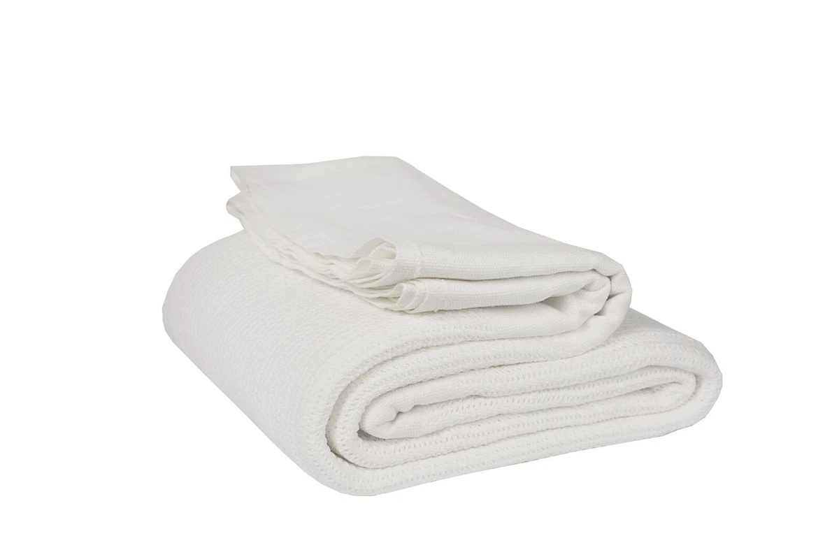 Linteum Textile Hospital Thermal Blanket, 100% Cotton Breathable Open-Cell,  Twin | eBay