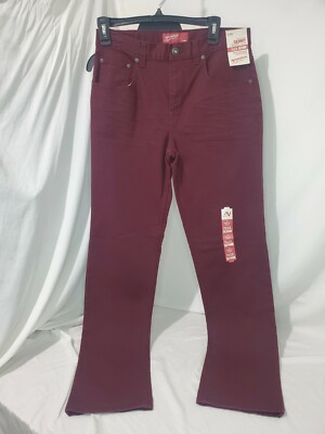 Arizona Jean Co. Flex Denim Extra Slim Fix Skinny Leg Red Maroon Reg 20