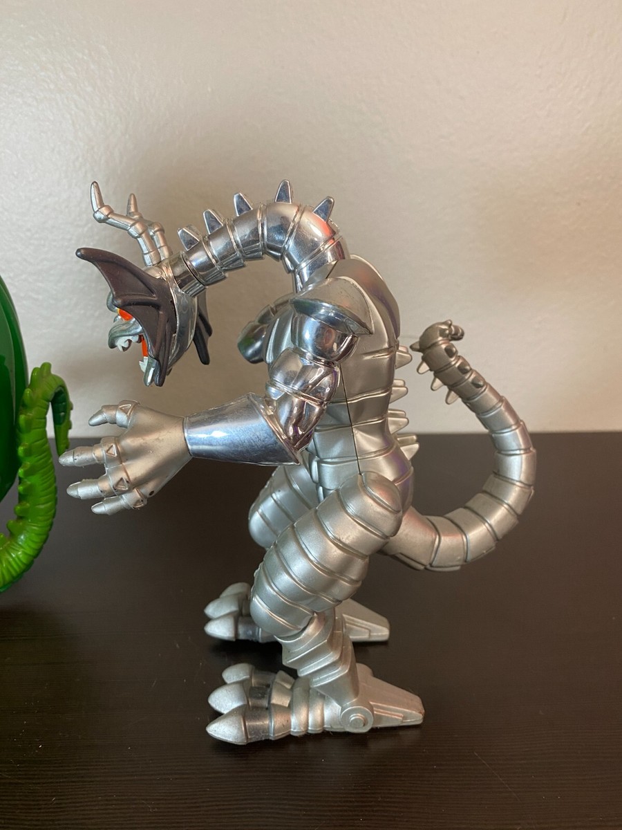 Marvel Fin Fang Foom Vintage 1995 Set Of 2 Silver & Green
