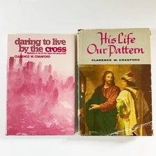 Clarence W Cranford Lot of 2 Pastor Study Bible Hardcover Books