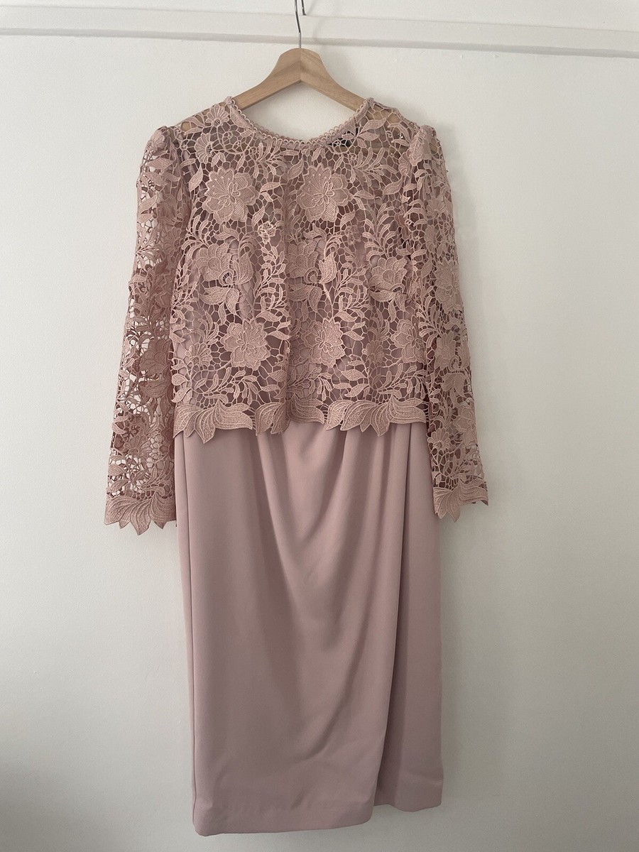 Phase Eight Pink Lace Floral Dress | eBay UK