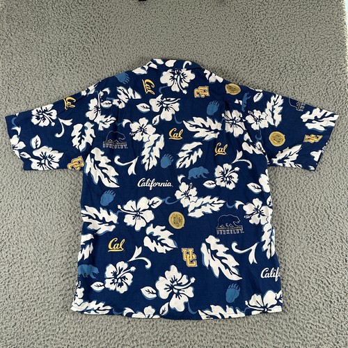 Vtg Reyn Spooner Sports Shirt Mens XL California Golden Bears Rayon Button Up - Picture 5 of 8