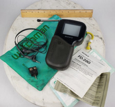 Vintage Sony Watchman Handheld Pocket TV Model FD 280 1992 & MDR-W08  Headphones