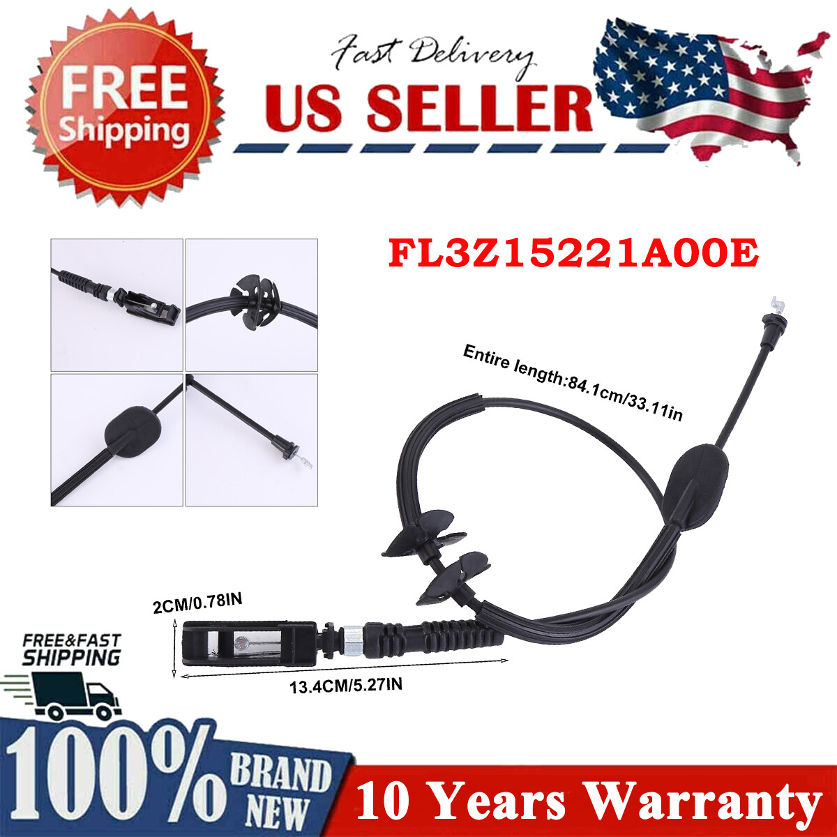 Left or Right Handle Door Release Latch Cable for 2015-2020 Ford F150