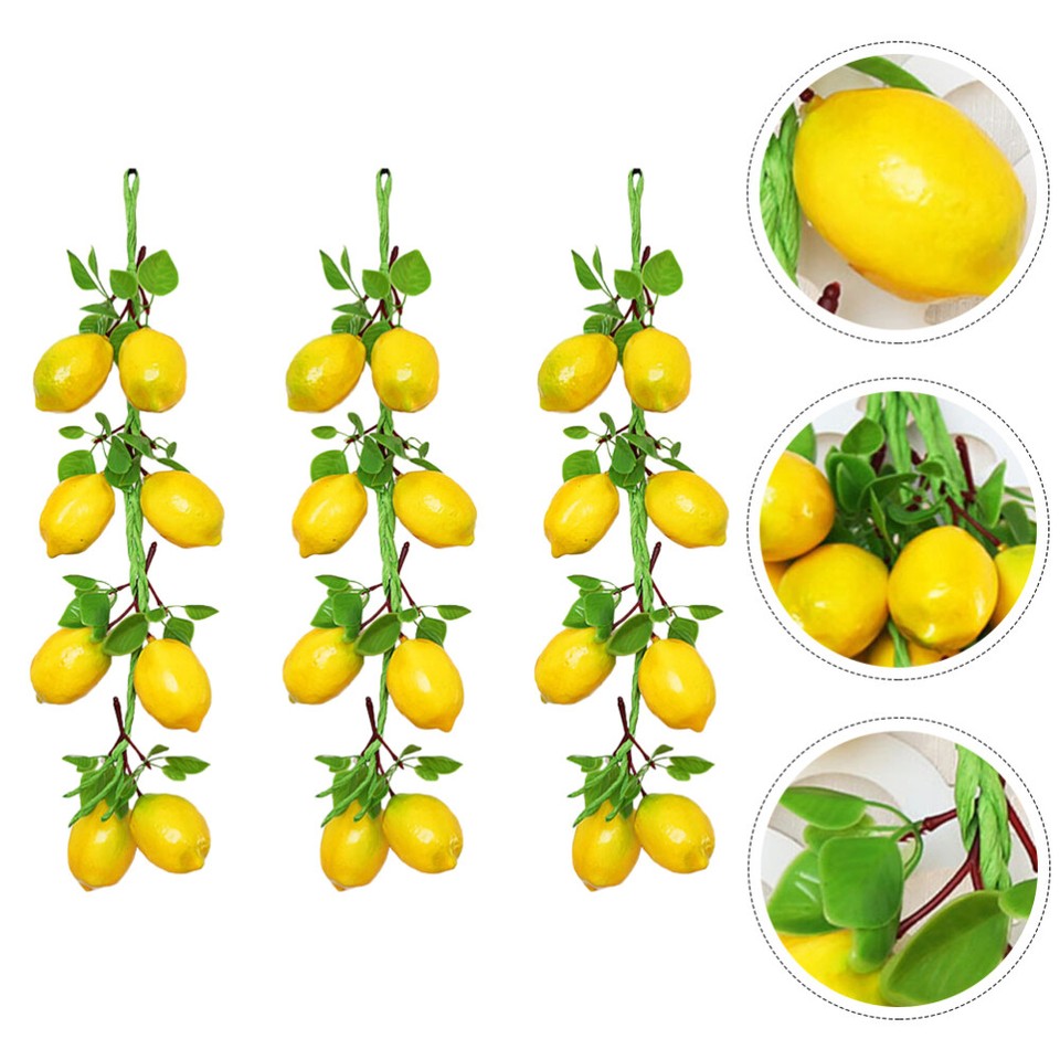 Alipis Künstliche Gemüse Deko - 3er Set Hängender Knoblauch, Chili & Erdnüsse Für Küche & Garten