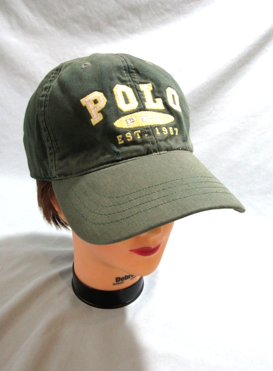Hat Adjustable Vintage Distressed Distressed Polo Hat POLO RALPH