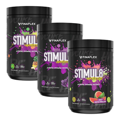 FinaFlex Stimul8 Hardcore: Fast Acting Pre-Workout for Extreme Energy, 30 srv