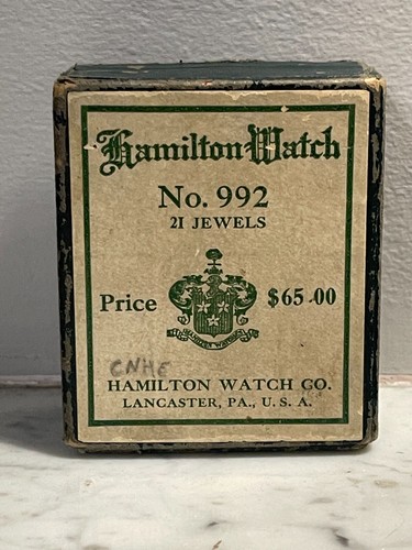 Antique Rare Boxed Hamilton 992 Pocket Watch - 21 jewel - Railroad Grade -