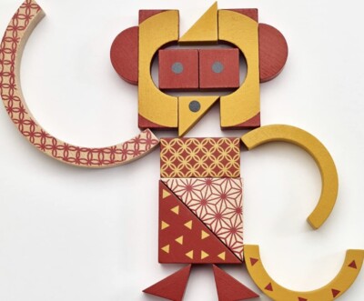 Holz Tier Puzzle | 12 Montessori Tiere | Frühes Lernspielzeug für Kinder