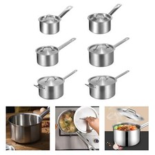 Saucepan with Lid Induction Cooker, Soup Pasta Spaghetti with Lid, Stainless